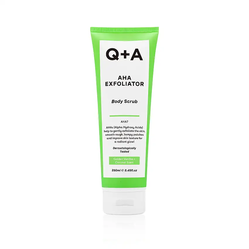 Q+A AHA Exfoliator Body Scrub 250 ml