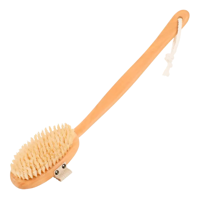 Badebørste Lang Med Buet Skaft 1 Stk