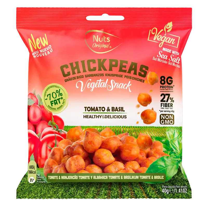 Nuts Original Crunchy Chickpeas - Tomato & Basil (40 g)