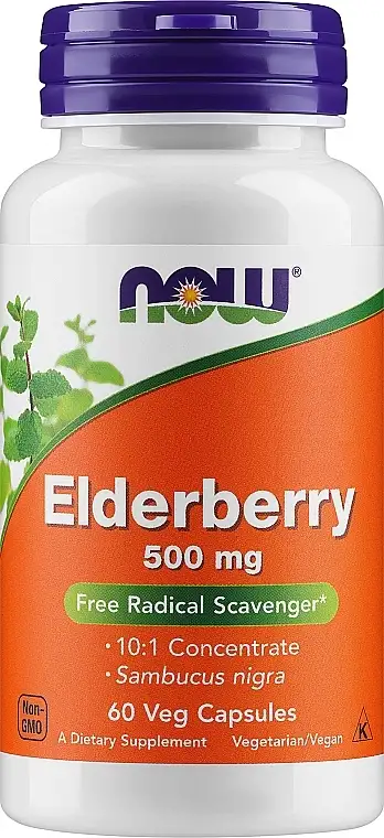 Elderberry kapsler, 500 mg 36247335