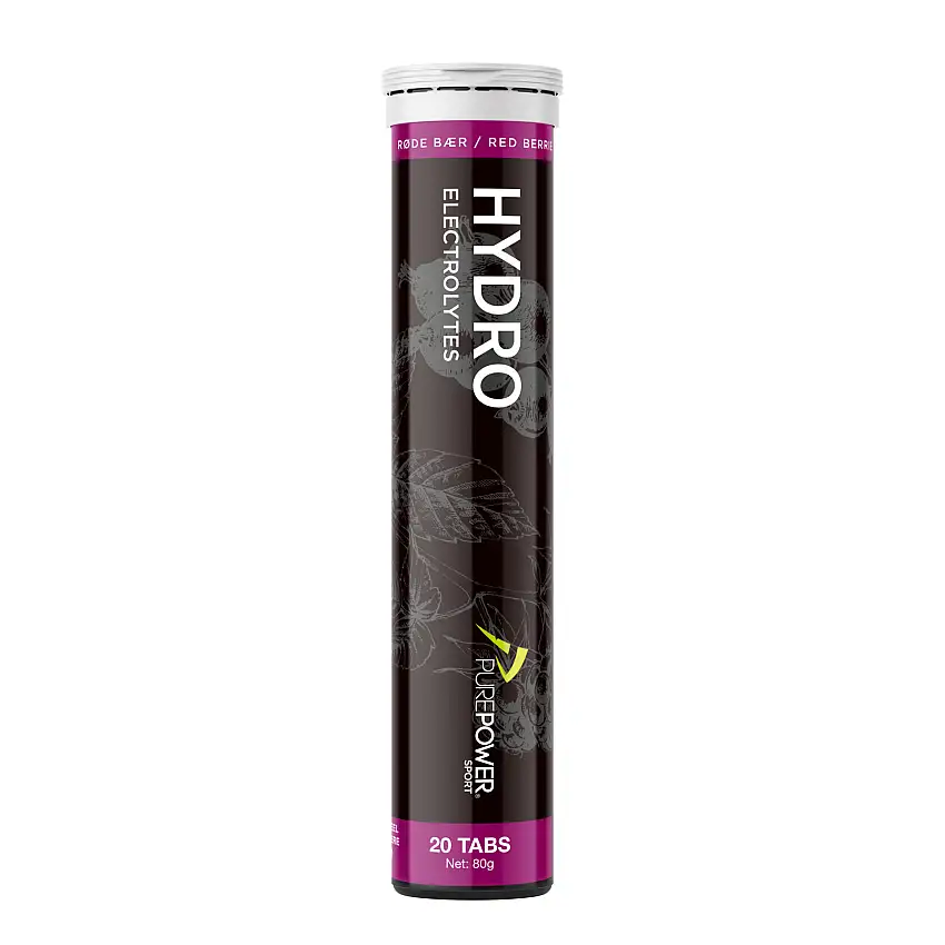 PurePower Hydro 20 tabs Røde Bærsmag 20 tabs.