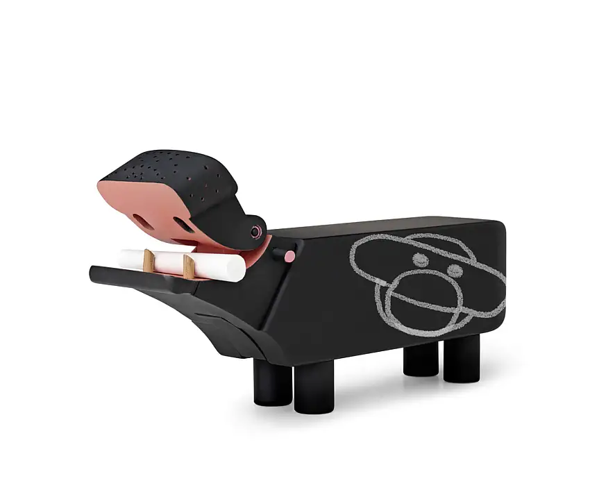 Kay Bojesen Flodhest Sort 12,5 cm