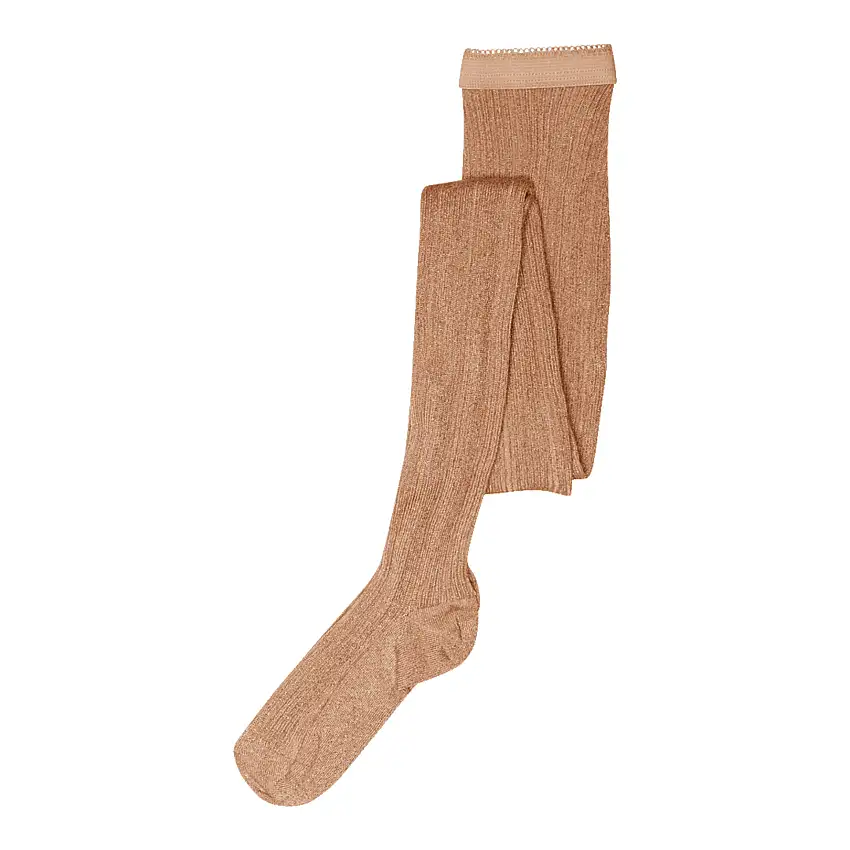 MPkids Celosia Glitter Strømpebukser Maple Sugar 60