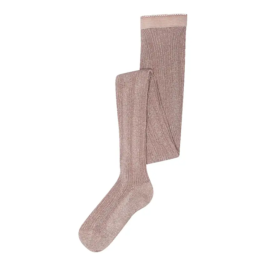 MPkids Celosia Glitter Strømpebuks Mauve Shadows 110