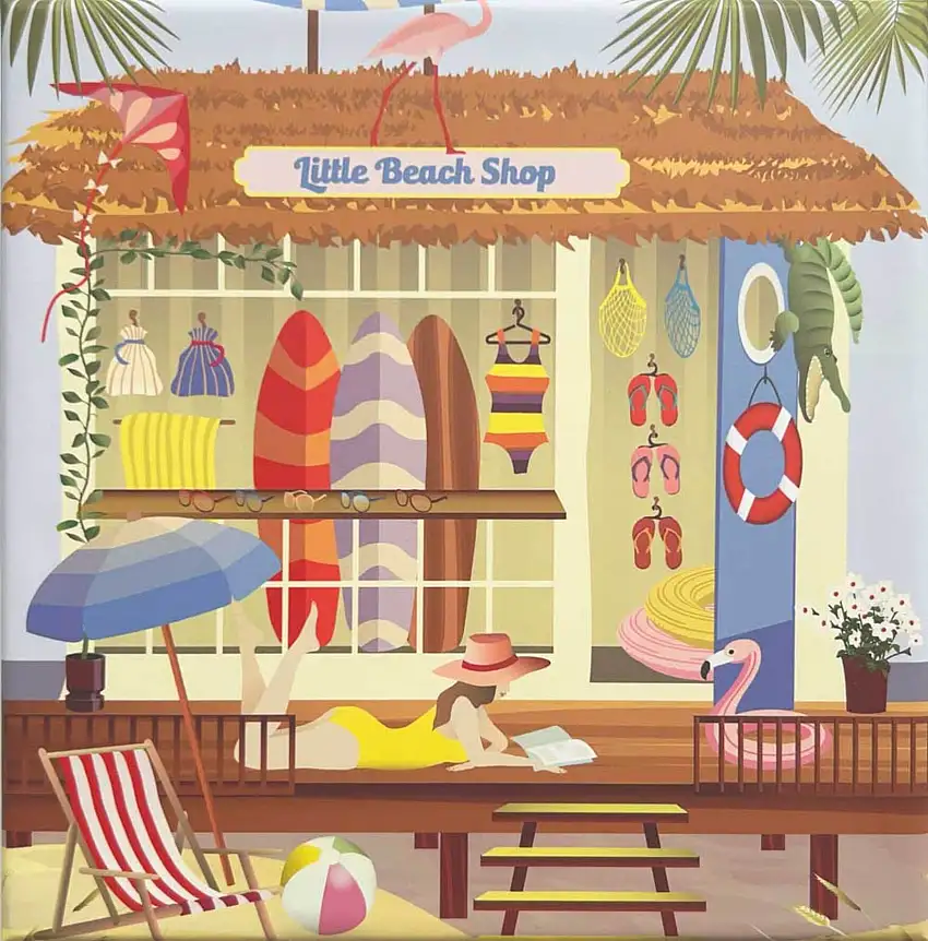 ViSSEVASSE Pulsespil Little Beach Shop 150 Brikker