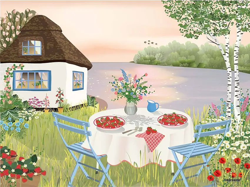 ViSSEVASSE Plakat Sweet Strawberries 50x70 cm