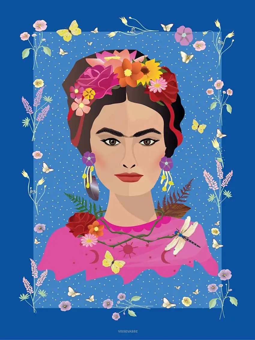 ViSSEVASSE Plakat Frida Kahlo 50x70 cm