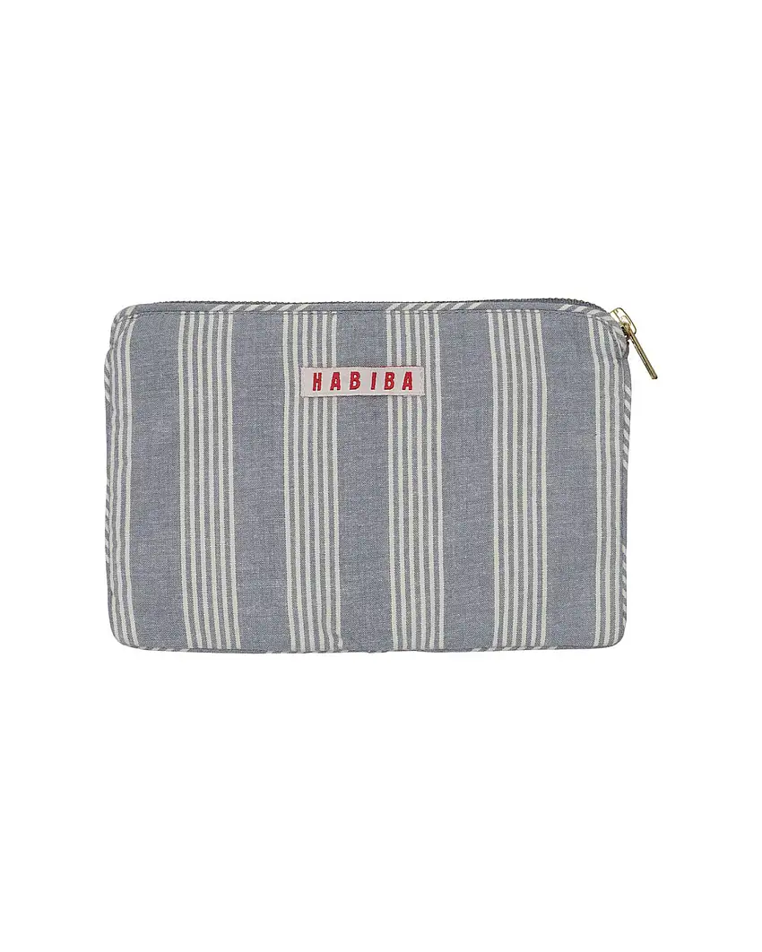 HABIBA Stockholm Stripe Mini Clutch Sea