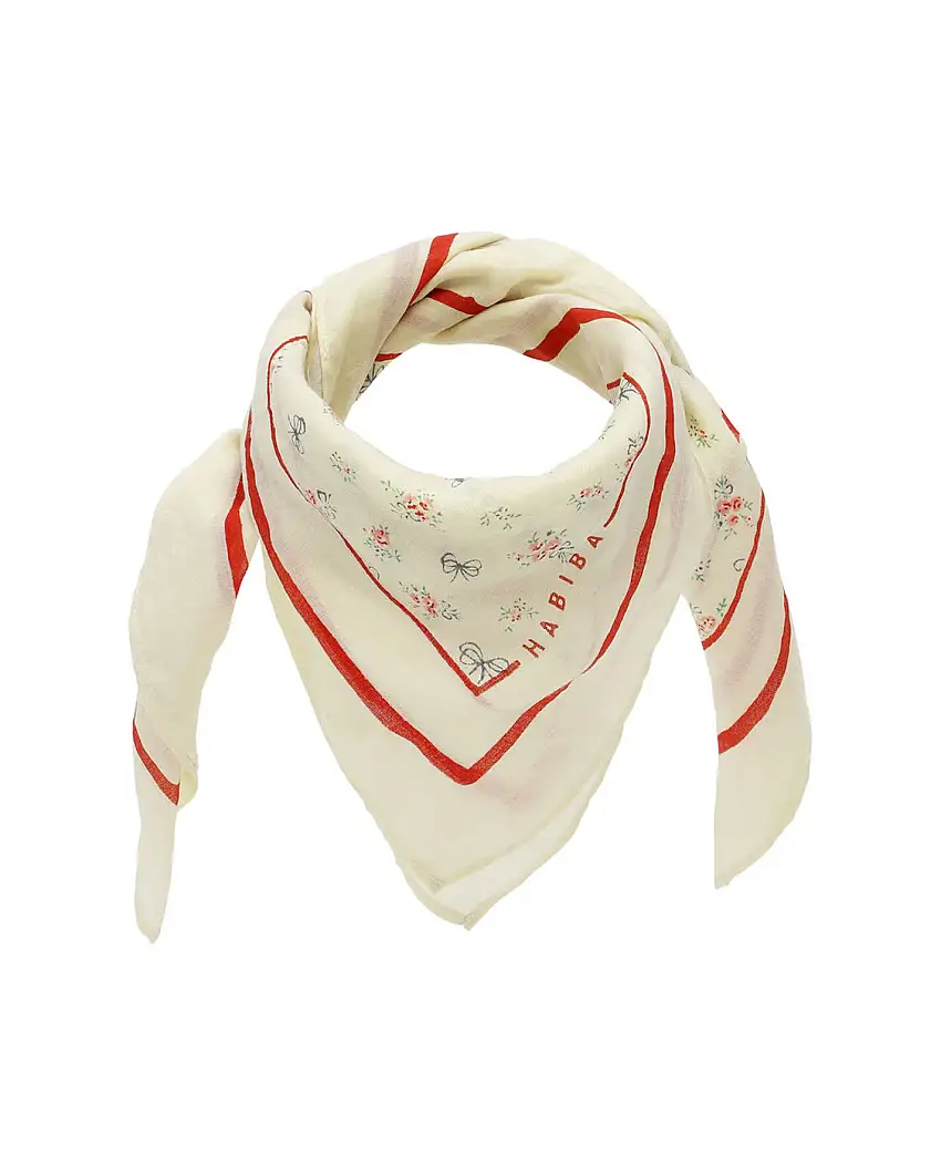 HABIBA Little Bow Bandana Vanilla