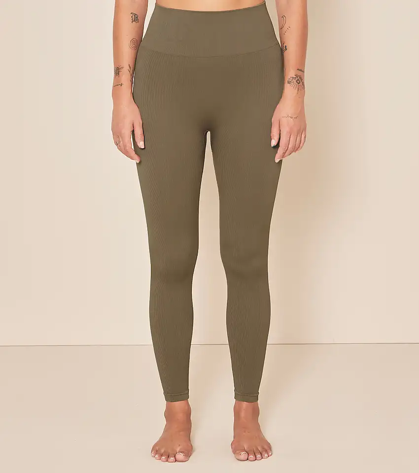 Moonchild Soft Rib Seamless Legging Olive XS