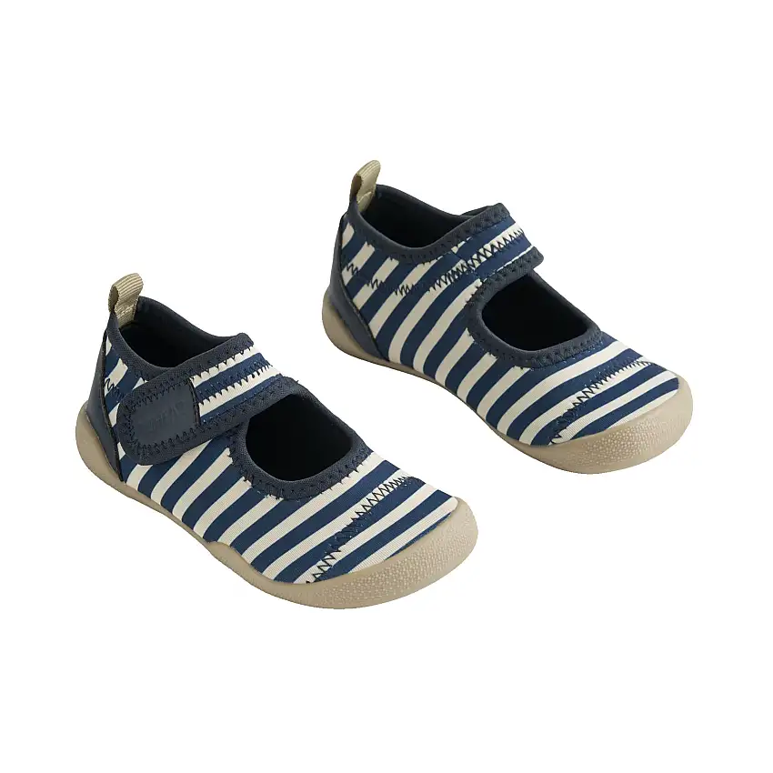 WHEAT Beach Shoe Wavey Indigo Stripe 21
