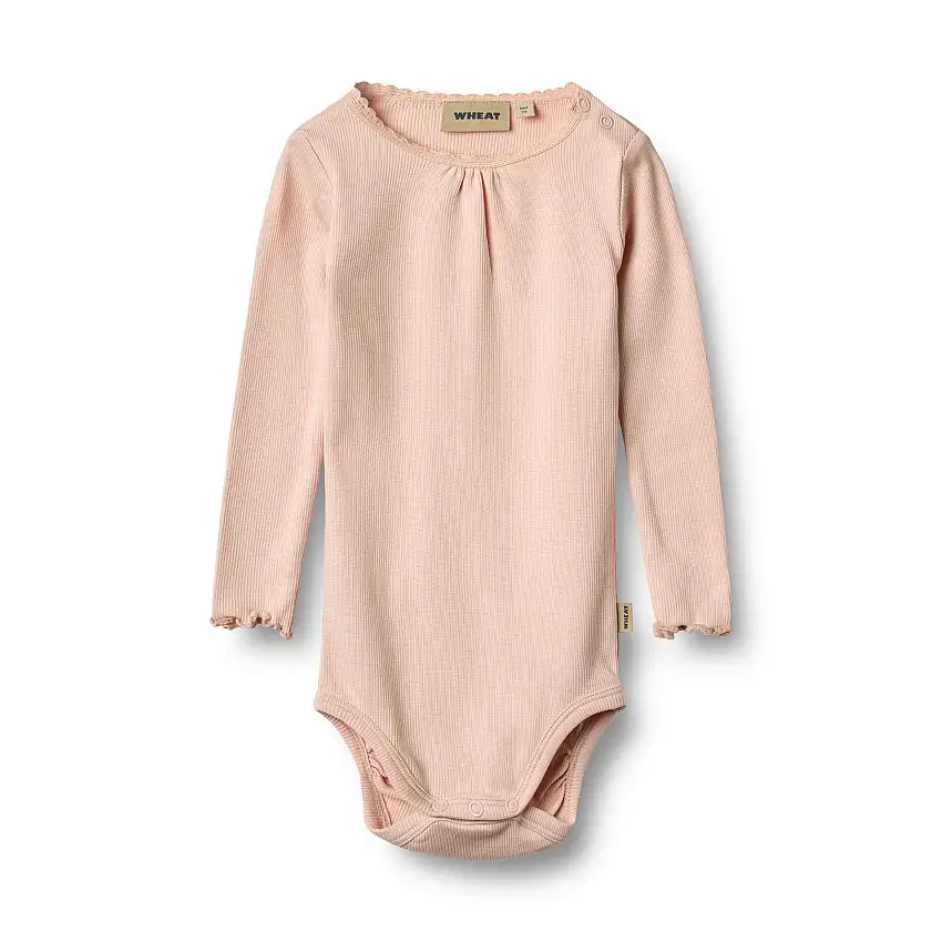 WHEAT Rib Body Long Sleeve Lotta Powder Str 86/18 m