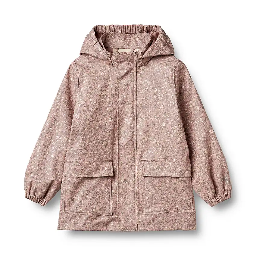 WHEAT Rainwear Ollo Jacket Powder Flower Meadow Str 116/6 år