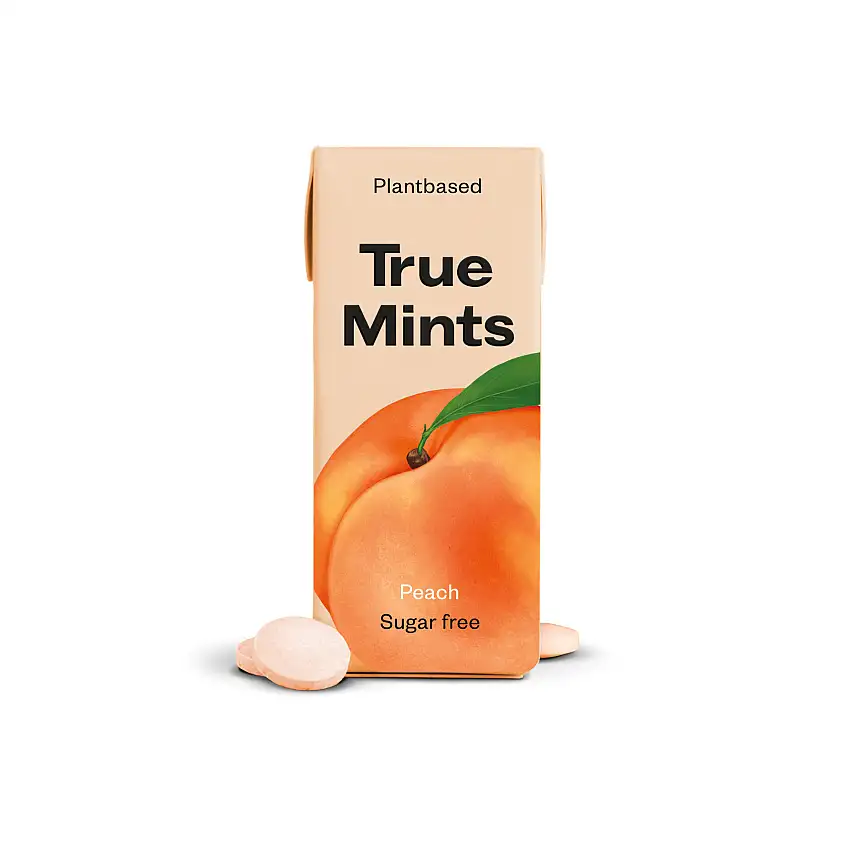 True Gum True Mints Peach Fersken