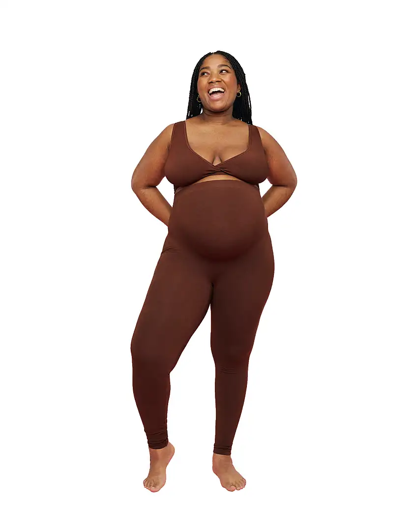 momkind Belly Support Leggings Chocolate L/XL