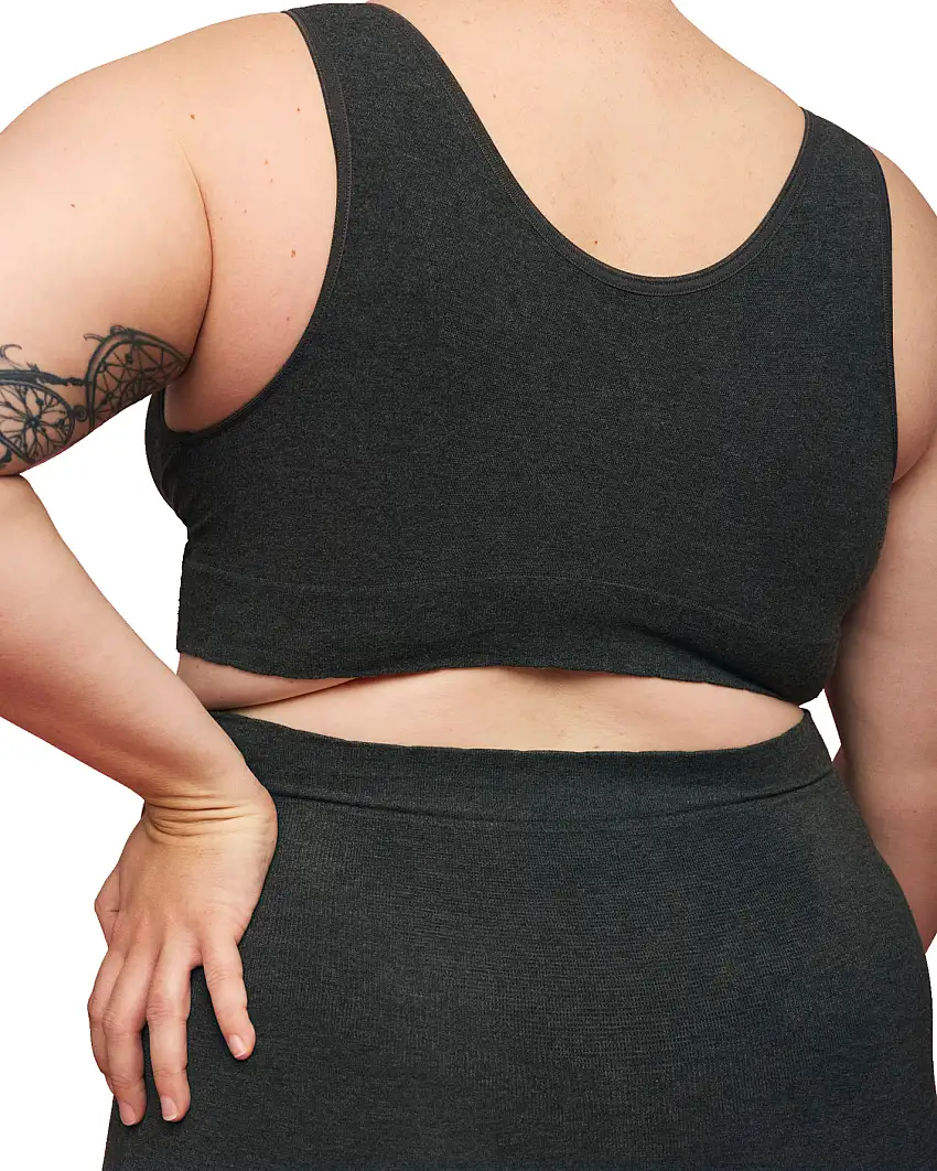 momkind Crossover Bra Charcoal L/XL