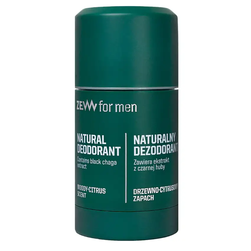 Zew for Men Natural Deodorant Black Chaga