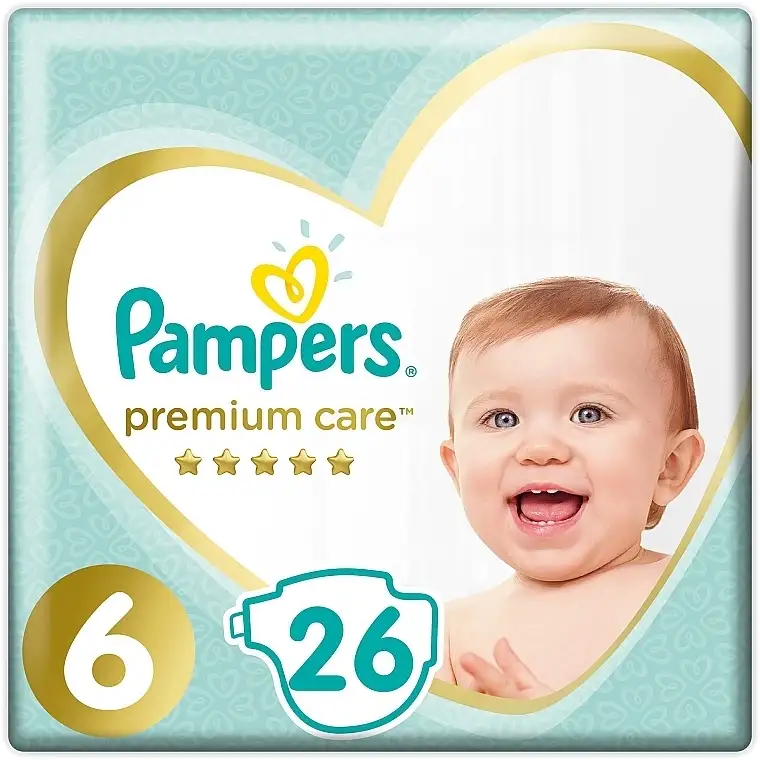 Pampers Premium Care Bleer Størrelse 6 (Large), 13+kg, 26 stykker 10044218