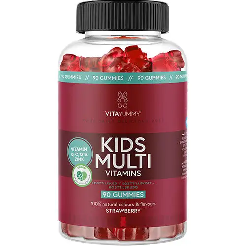 Kids Multivitamin Strawberry | 90 vingummier
