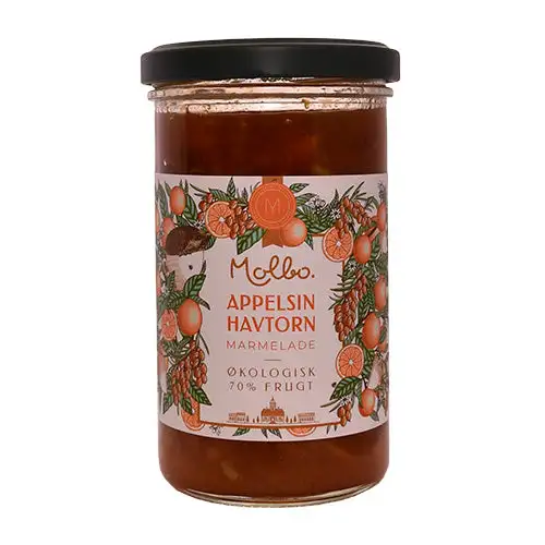 Appelsin & Havtorn Marmelade Molbo Økologisk | 290 gr
