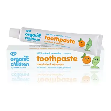 Green People organic children toothpaste mandarin & aloe vera