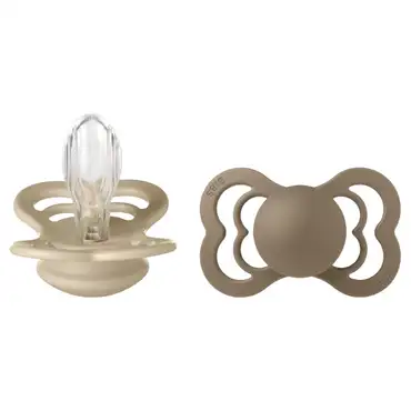 BIBS Supreme size 2 vanilla/dark oak