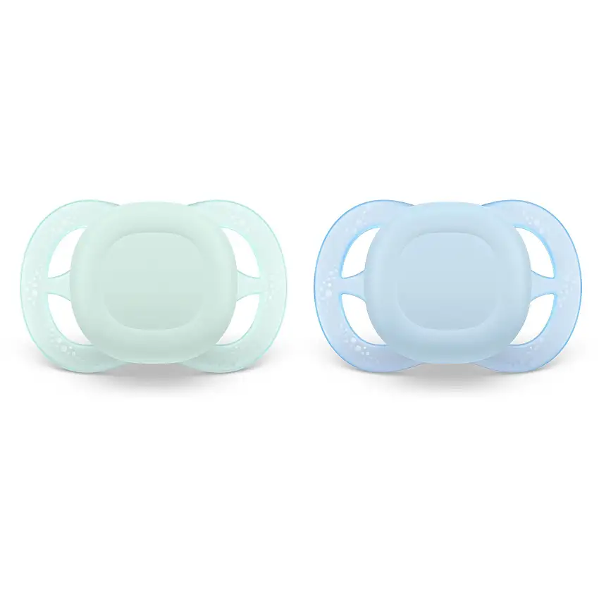 Philips Avent Pacifier ultra start, 0-2m, Grøn / Blå