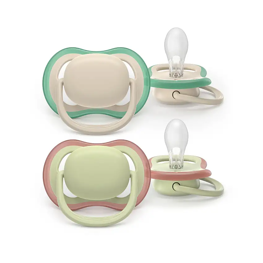 Philips Avent Pacifier ultra air, 6-18m, Grøn /beige