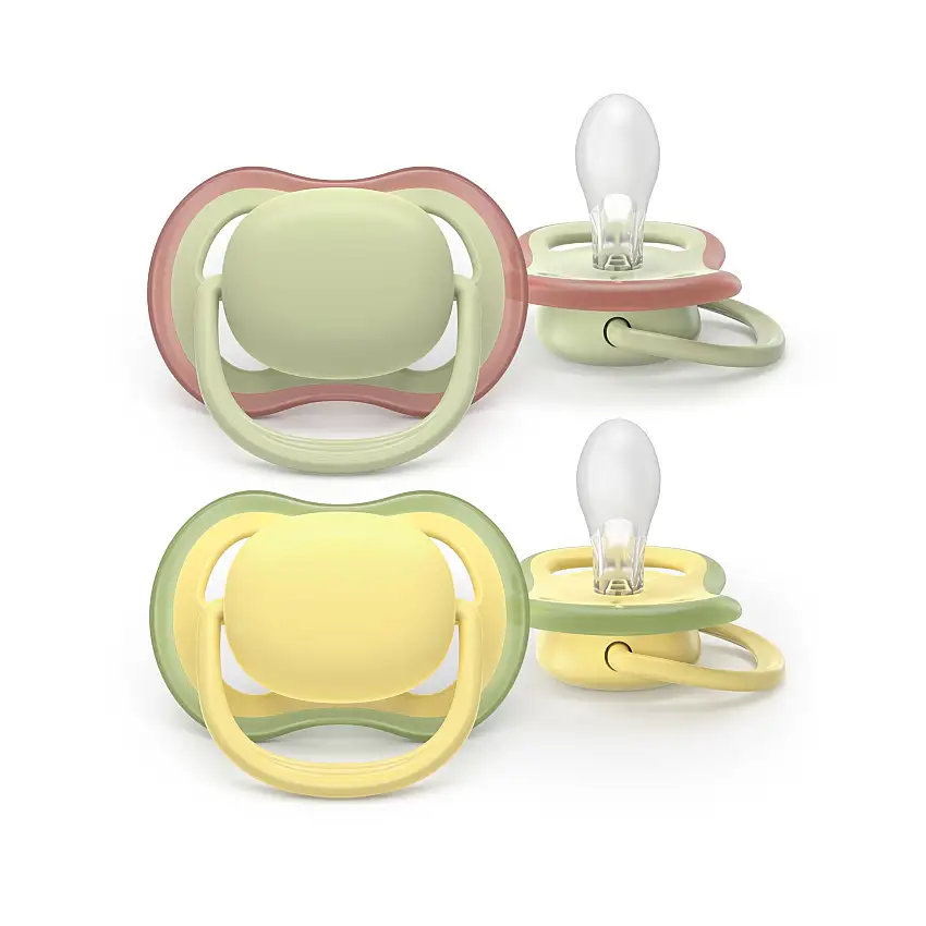 Philips Avent Pacifier ultra air, 18+m, Grøn / gul