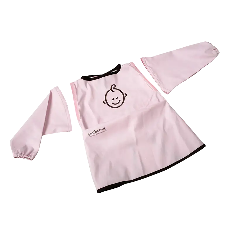 SootheTIME Hagesmæk Med Aftagelige Ærmer Rosa (1 stk)