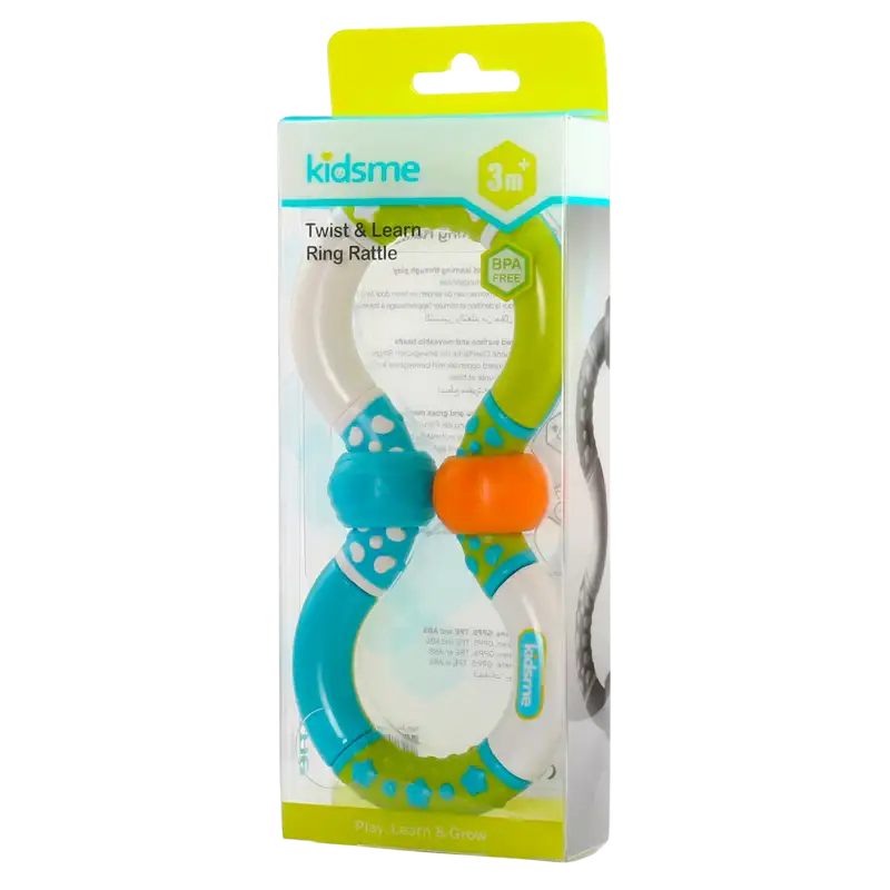 Kidsme Twist & Learn Ring Rattle (1 stk)