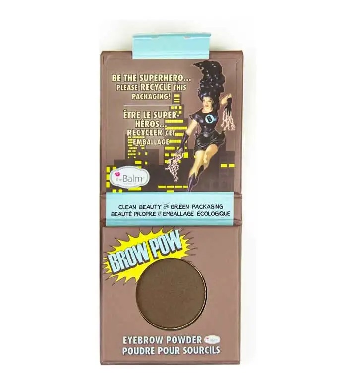 The Balm Green Beauty Brow Pow Eyebrow Powder Dark Brown 0,85 g