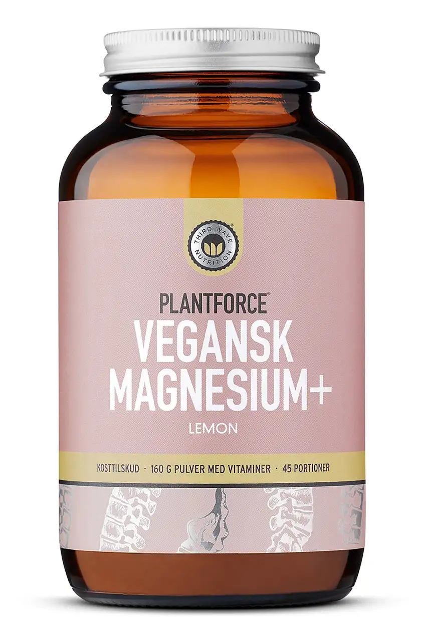 Plantforce Magnesium+ Vegansk Lemon 160 g