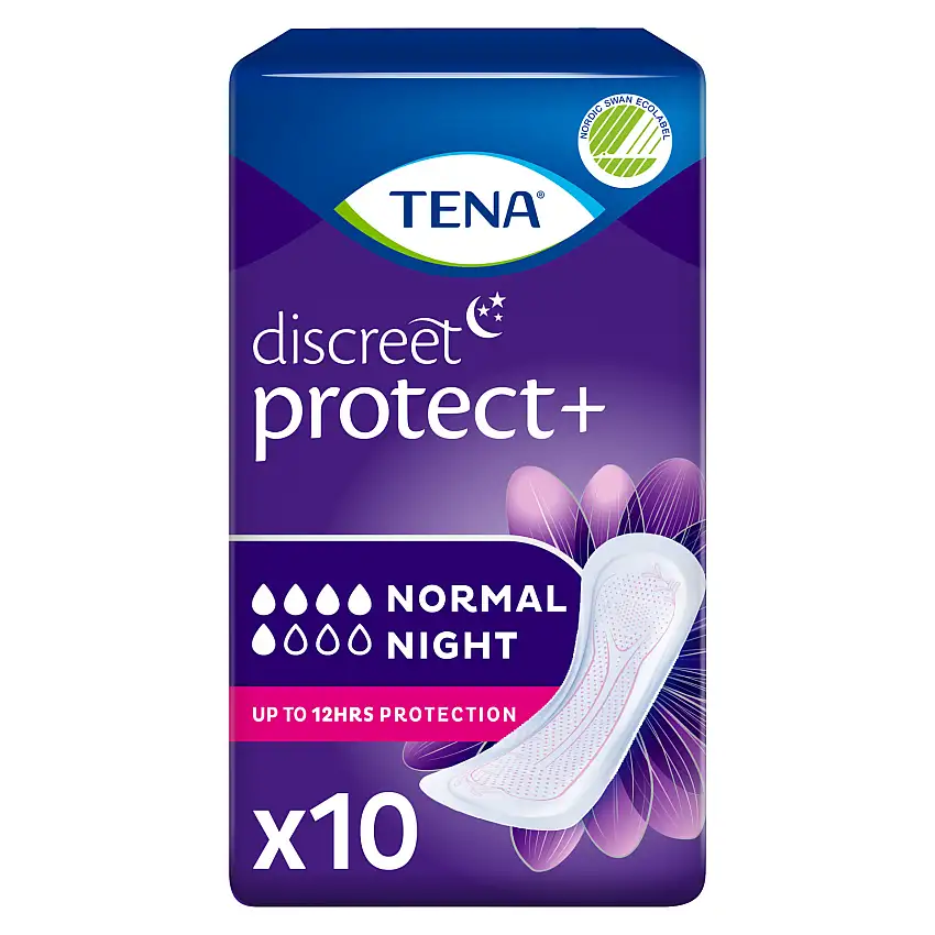 Tena Discreet Protect+ Natbind Normal Night