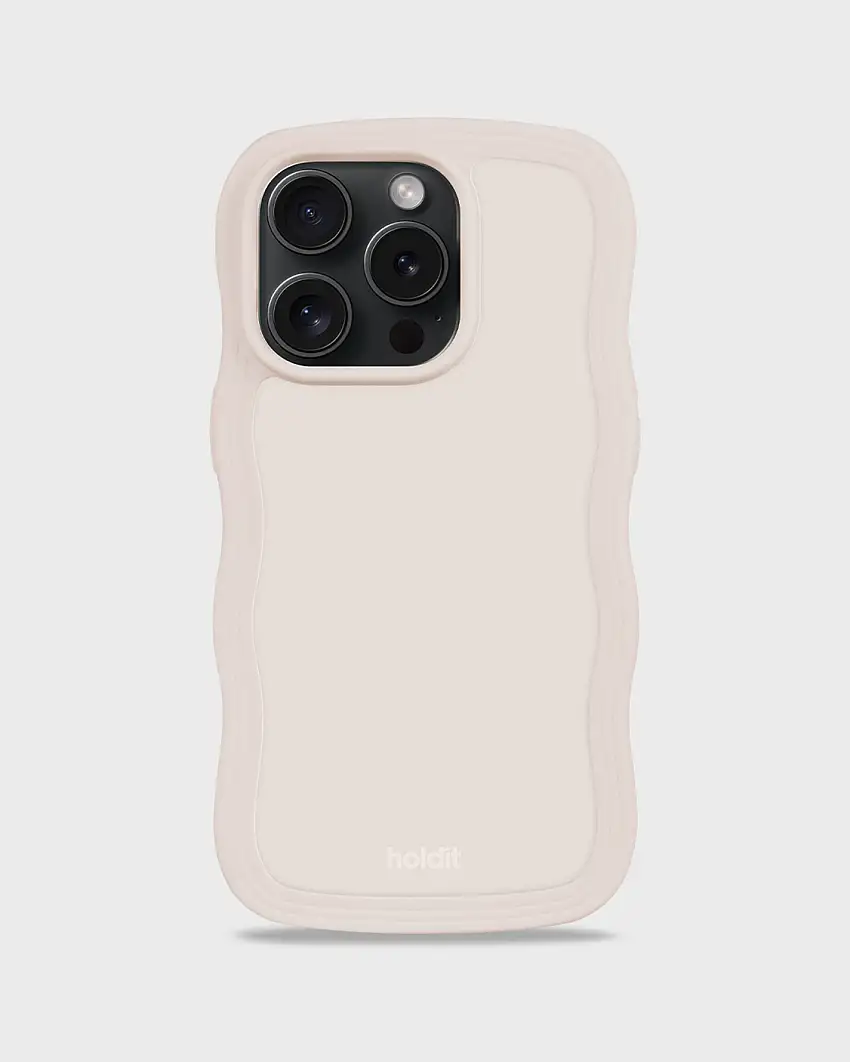 HOLDIT Wavy Case iPhone Light Beige 14 ProMax