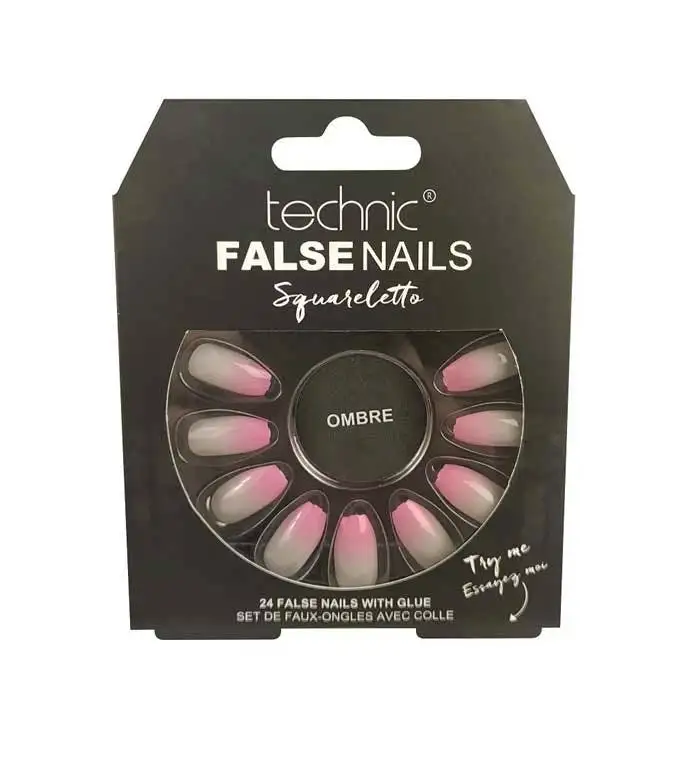 Technic False Nails Squareletto Ombre 24 stk