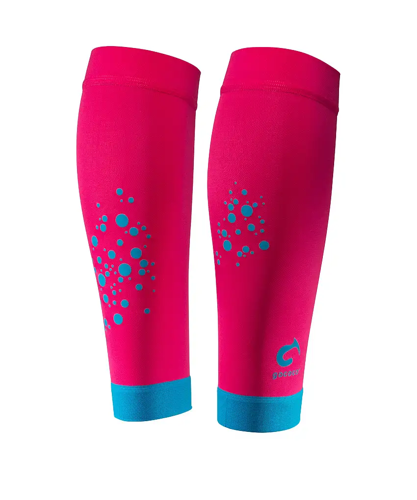 Gococo Compression Calf Sleeves Superior Cerise M (33-39 cm around calf)