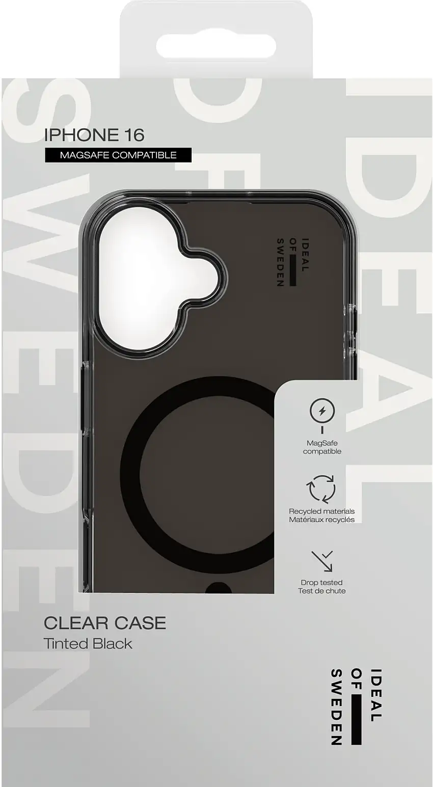 IDEAL OF SWEDEN Clear Case iPhone Tinted Black 16