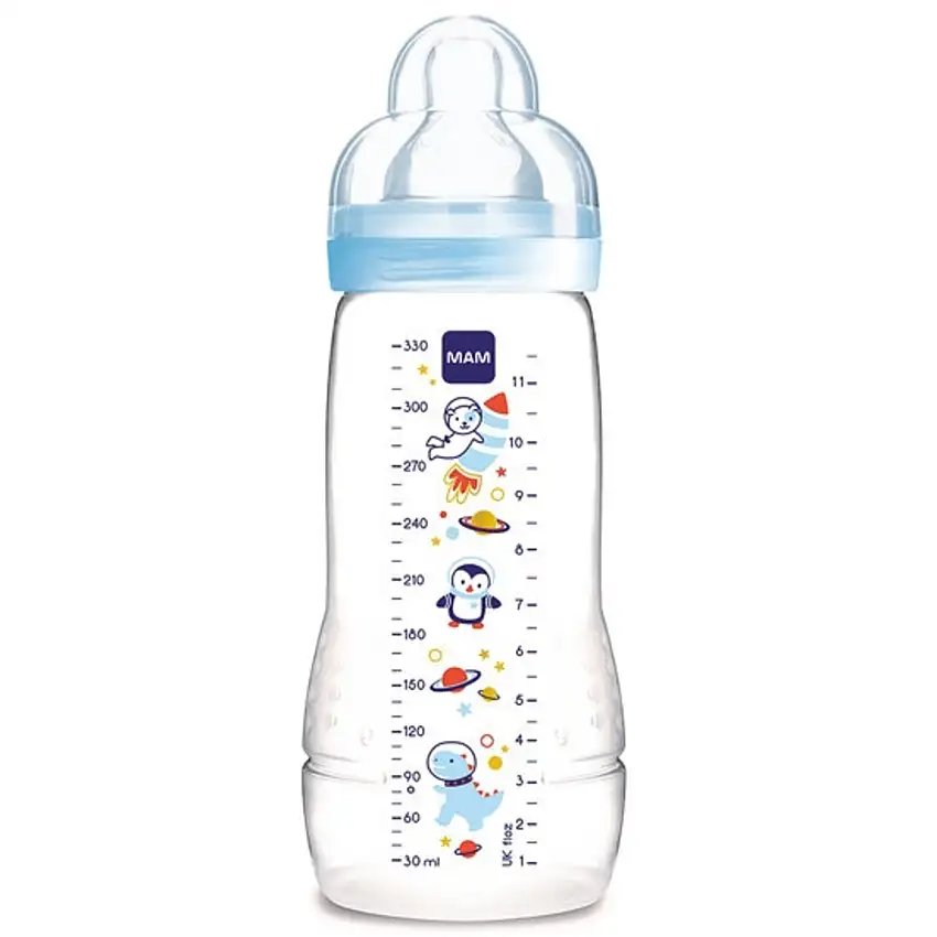 MAM Easy Active Sutteflaske Blue Stripes