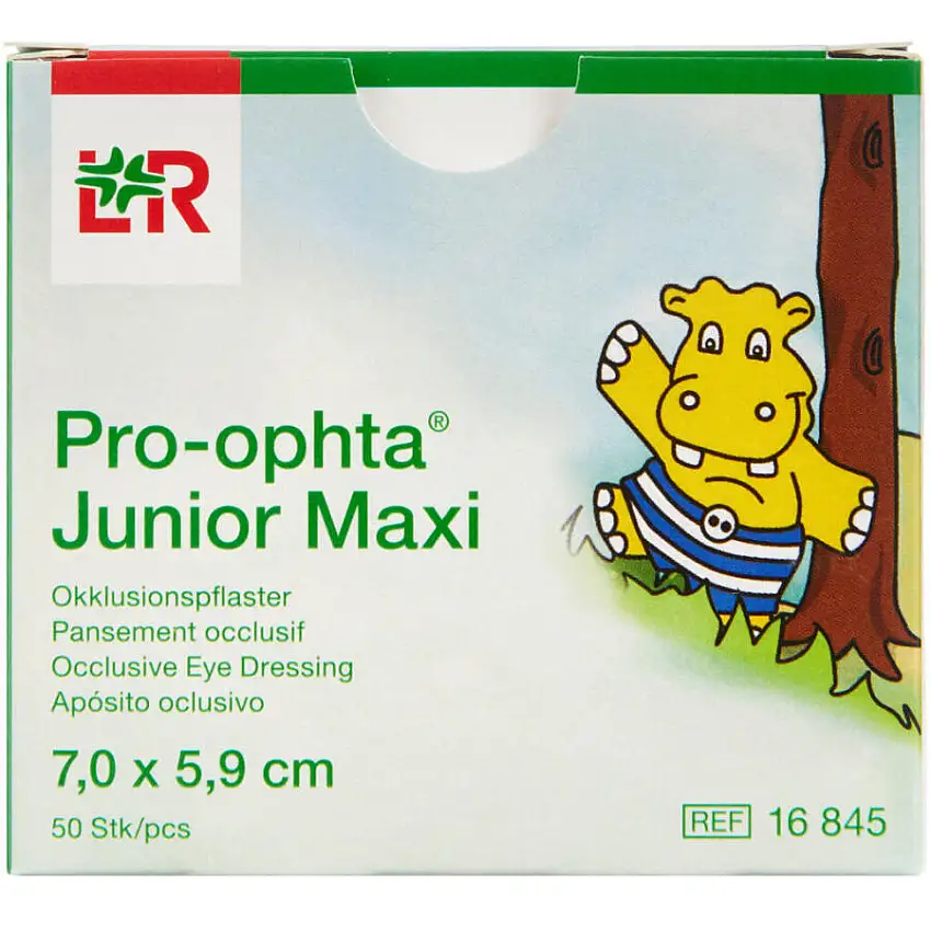 Pro-Ophta Pro-optha Junior Maxi Skeleplaster 7,0 x 5,9 cm