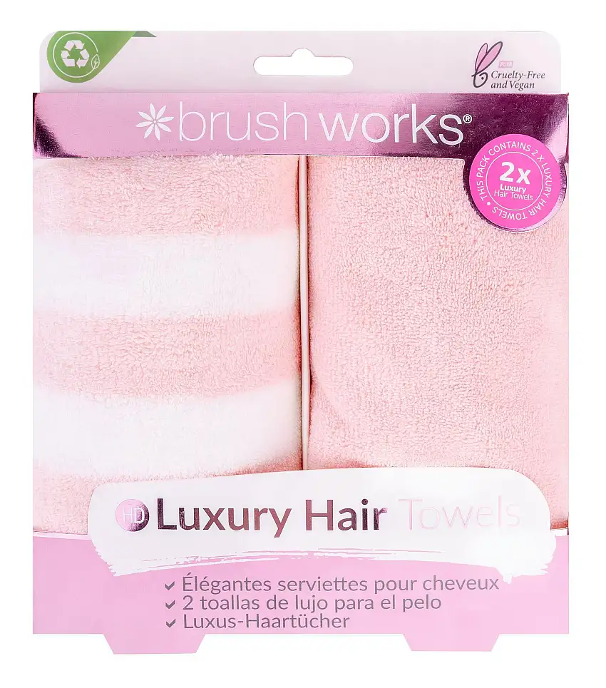 brushworks Luxury Hair Towels 2 stk