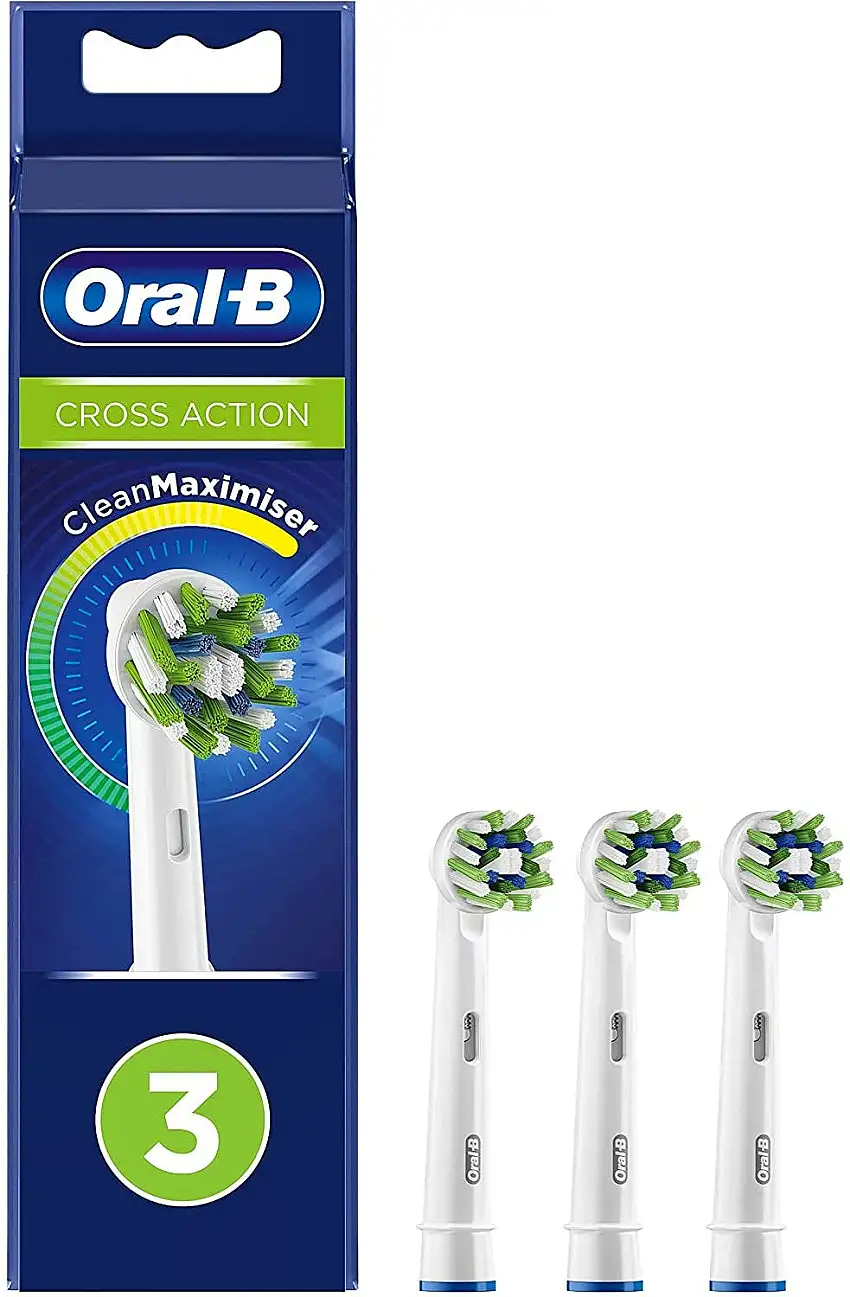 Oral-B Cross Action Toothbrush Heads 3 stk