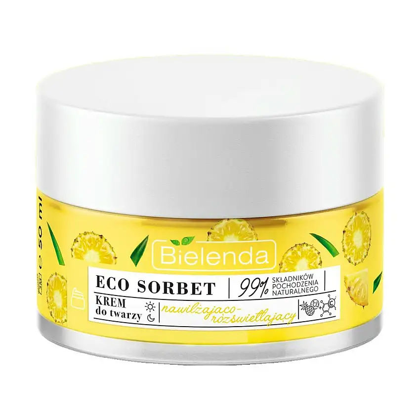 Bielenda Eco Sorbet Pineapple Face Cream Moisturizing And Brightening 50 ml