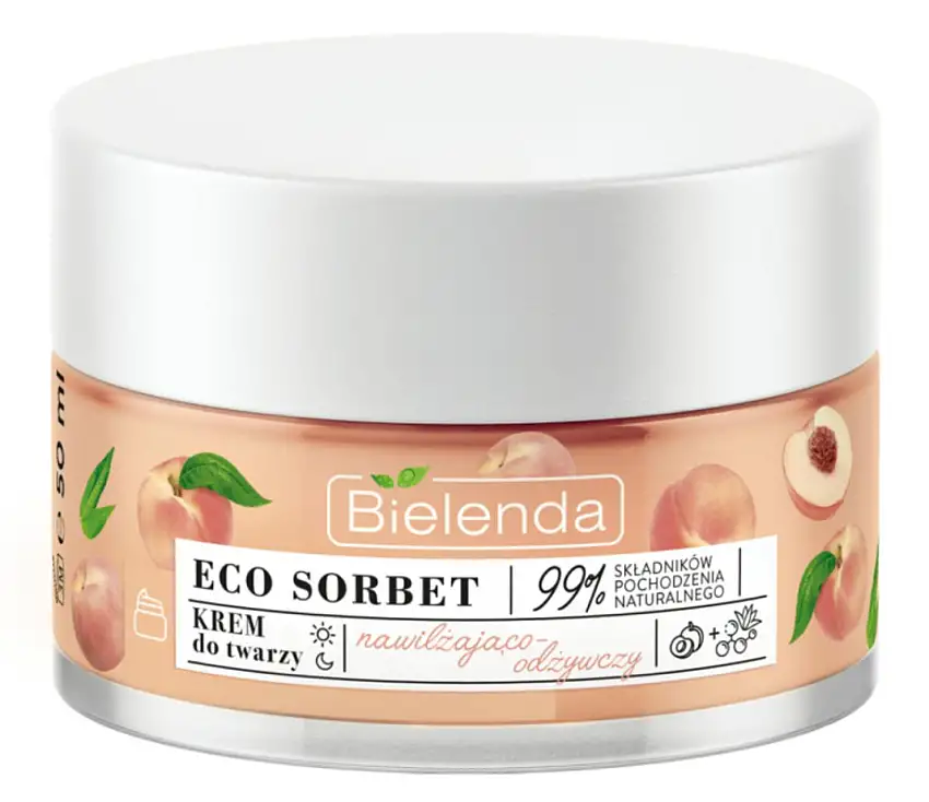 Bielenda Eco Sorbet Peach Face Cream Moisturizing And Nourishing 50 ml