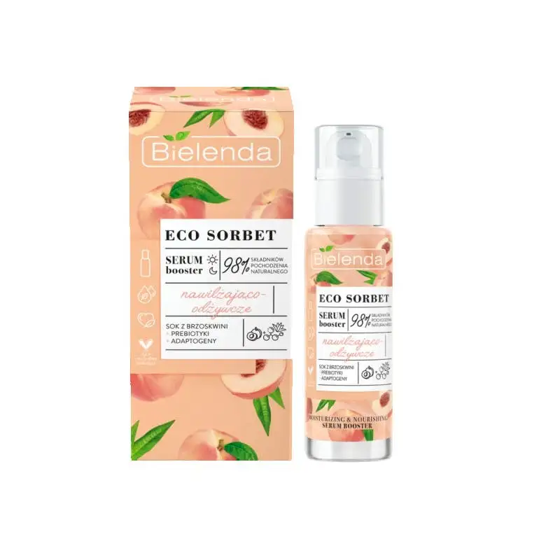 Bielenda Eco Sorbet Peach Serum Booster Moisturizing And Nourishing 30 ml