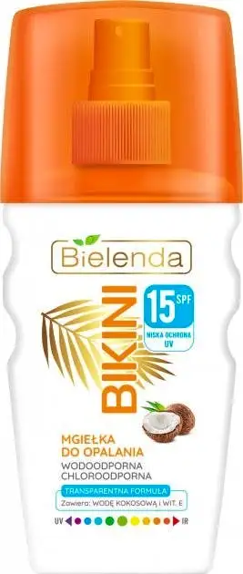 Bielenda Bikini Coconut Suntan Mist Face & Hair SPF15 150 ml