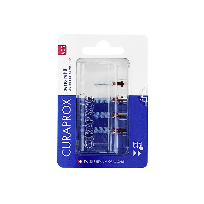 Curaprox CPS405 Perio Refill 4 stk. Rød