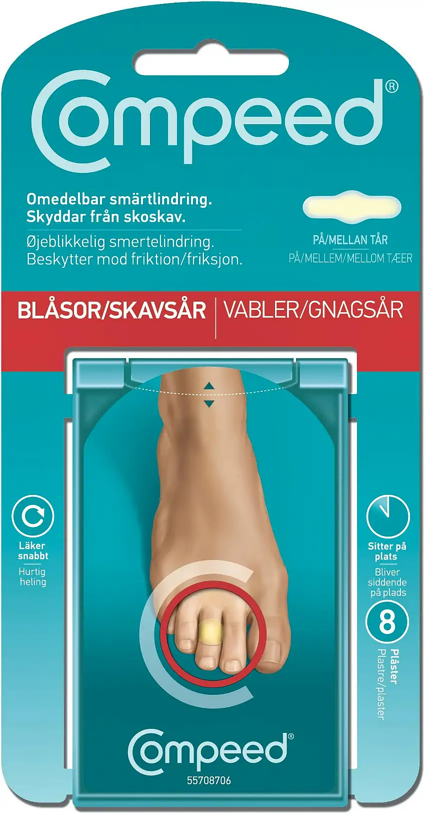 Compeed Blister On Toes 8 stk