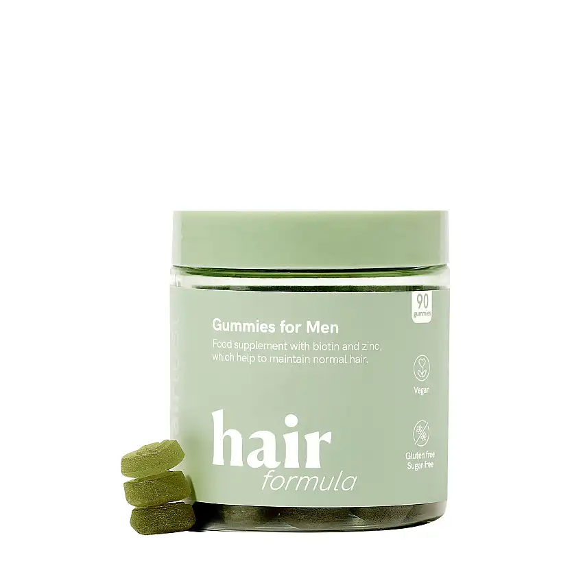 Hairlust Hair Growth Formula Gummies Sugarfree For Men 90 stk.