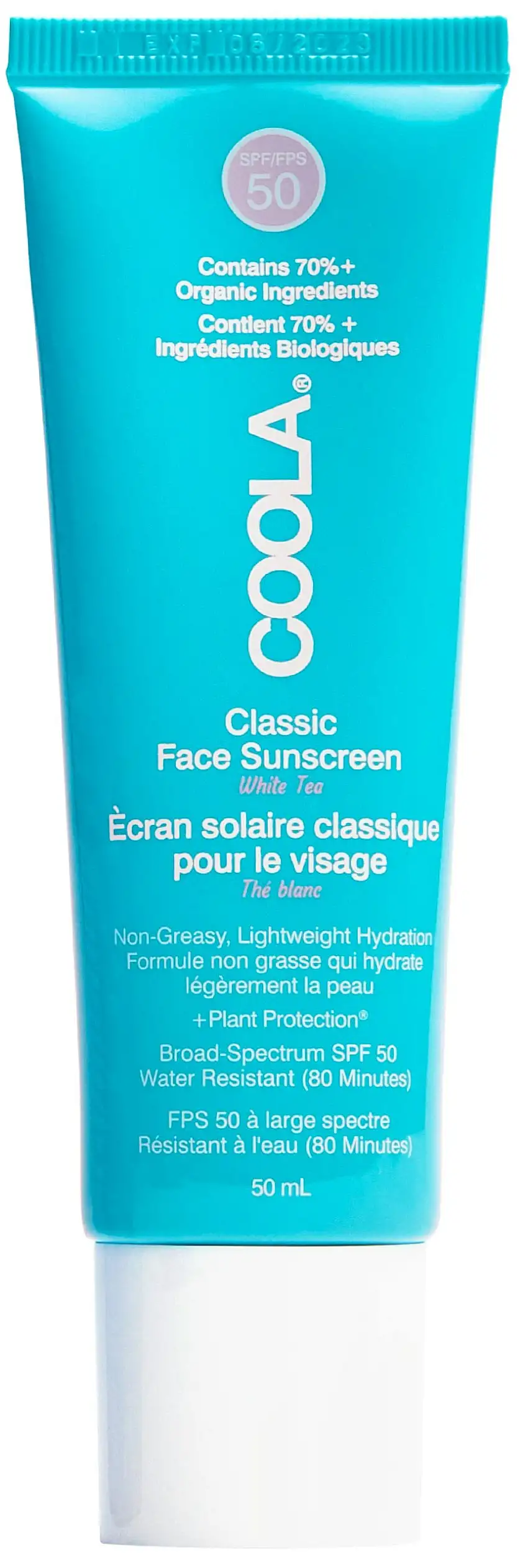 Coola Classic Face Sunscreen White Tea SPF50 50 ml